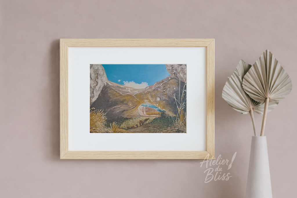 Castle Hill Secret Cave | Original Gouache Painting