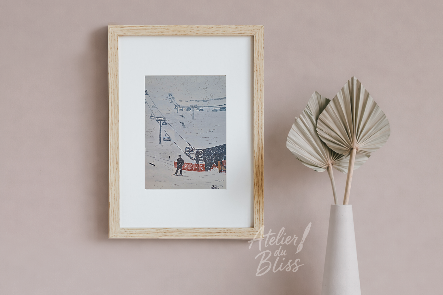 Mt Hutt's Snowstorm | Original Gouache Painting