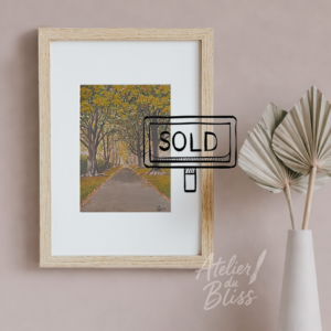 St. James Park Tree Lane | Original Gouache Painting