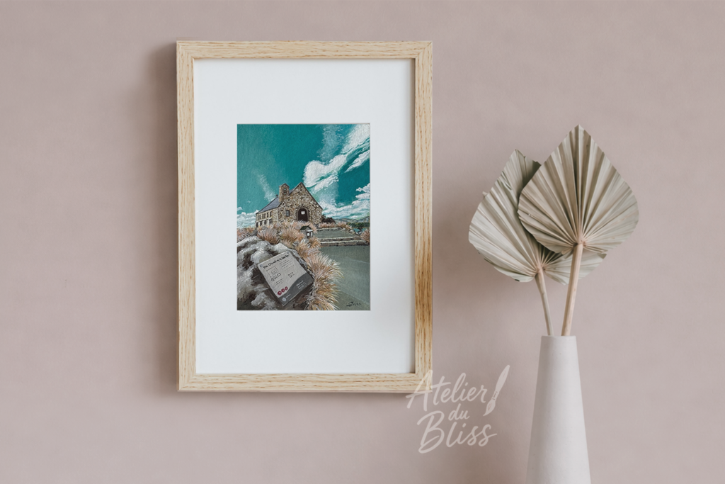 Tekapo Church | Original Gouache Painting