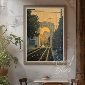 Rain Remembers - Christchurch in the Rain Series | Original Gouache Painting